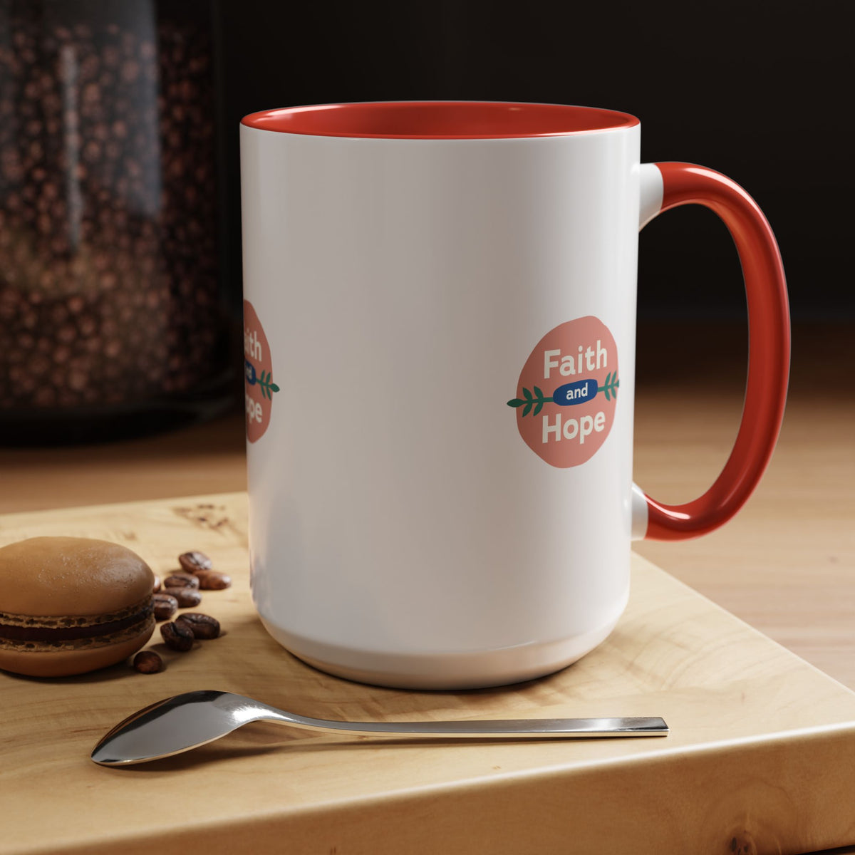 Inspirational Coffee Mug, Faith and Hope Mug