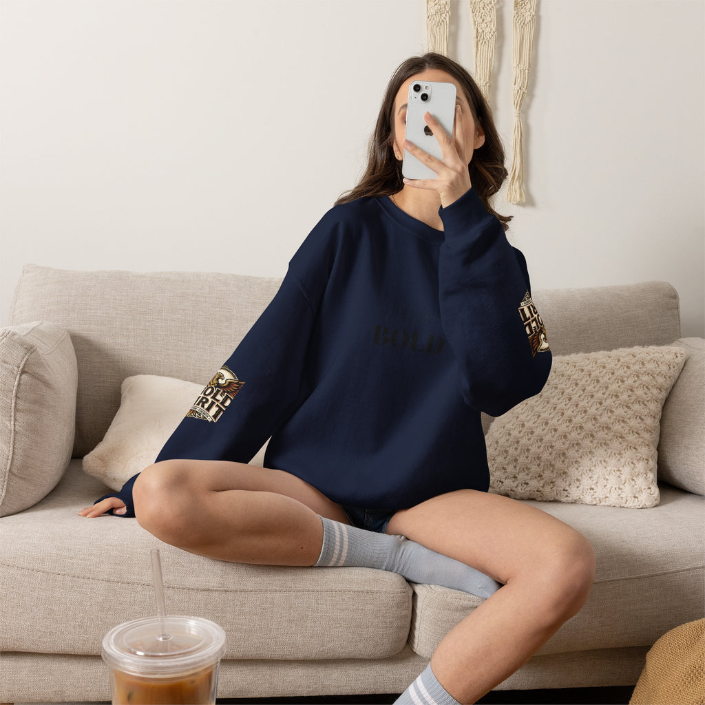 A Bold Spirit Crewneck Sweatshirt — Eagle Vintage Graphic Pullover