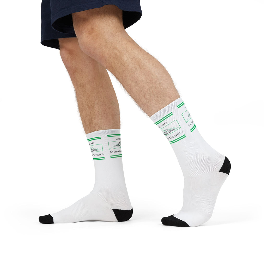 Mountain Dewers Crew Socks Custom Sublimation Personalized Socks