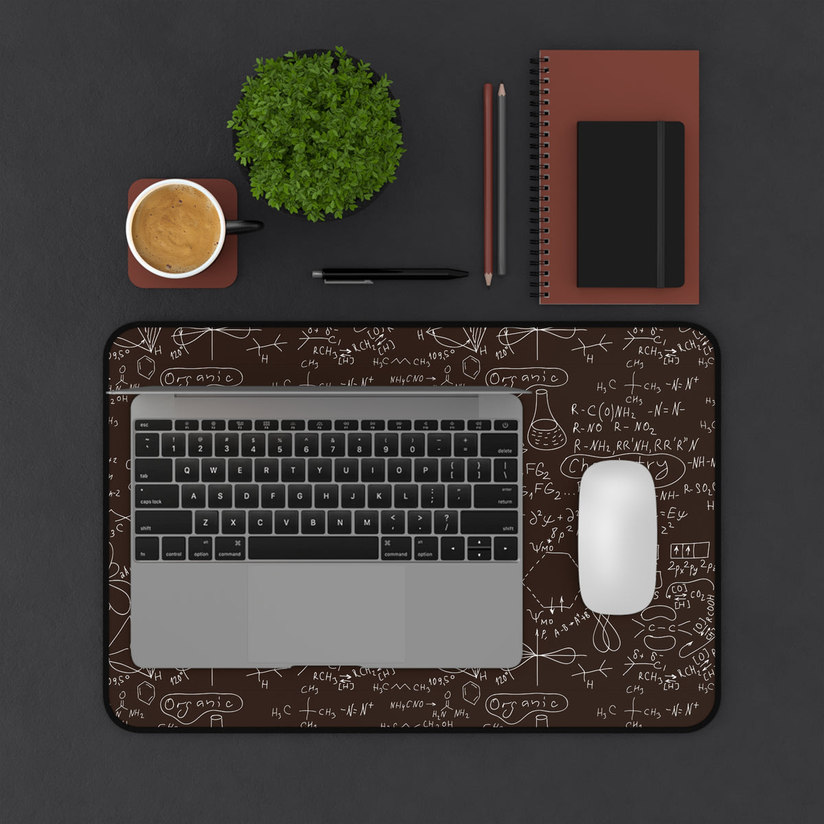 Chemistry-Science Theme Desk Mat with Chemistry Designs