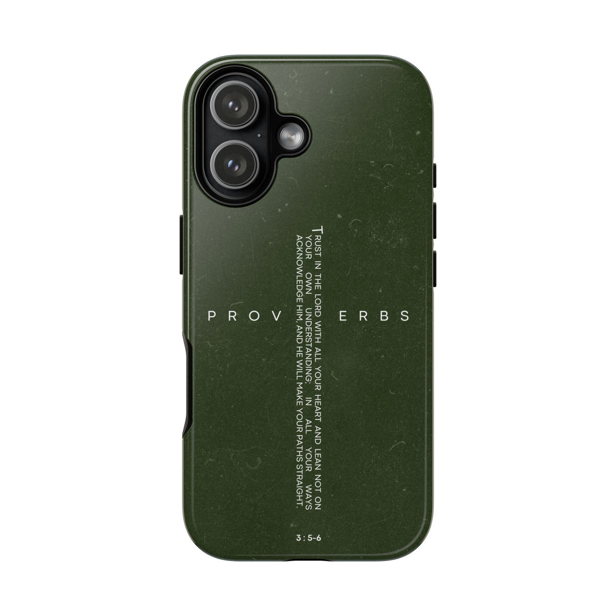 Proverbs Scripture Cross phone case Strong Tough Case