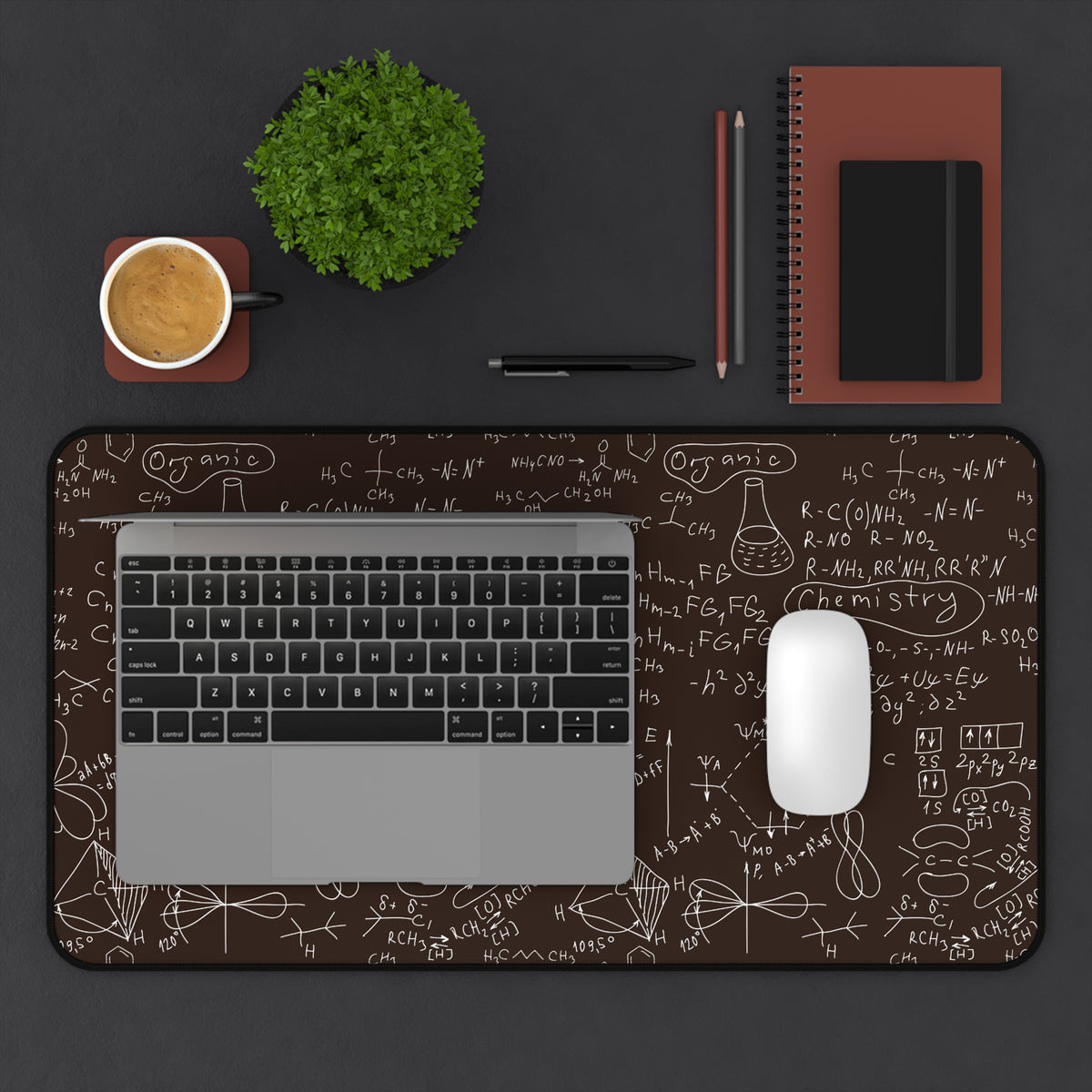 Chemistry-Science Theme Desk Mat with Chemistry Designs