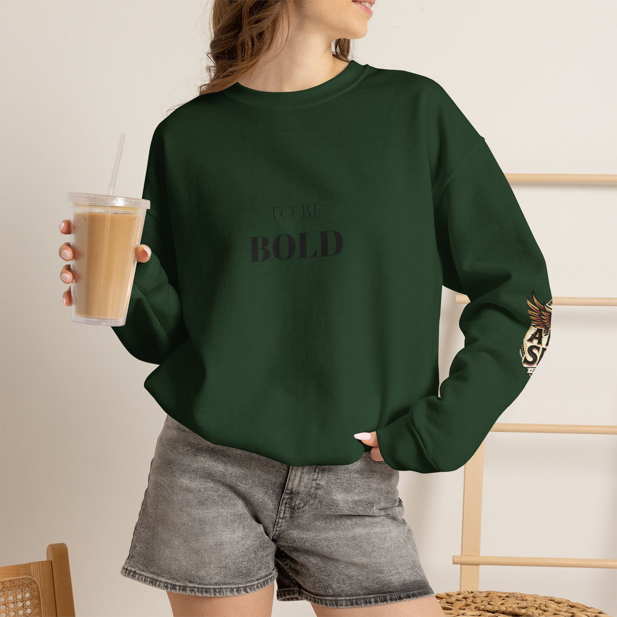 A Bold Spirit Crewneck Sweatshirt — Eagle Vintage Graphic Pullover