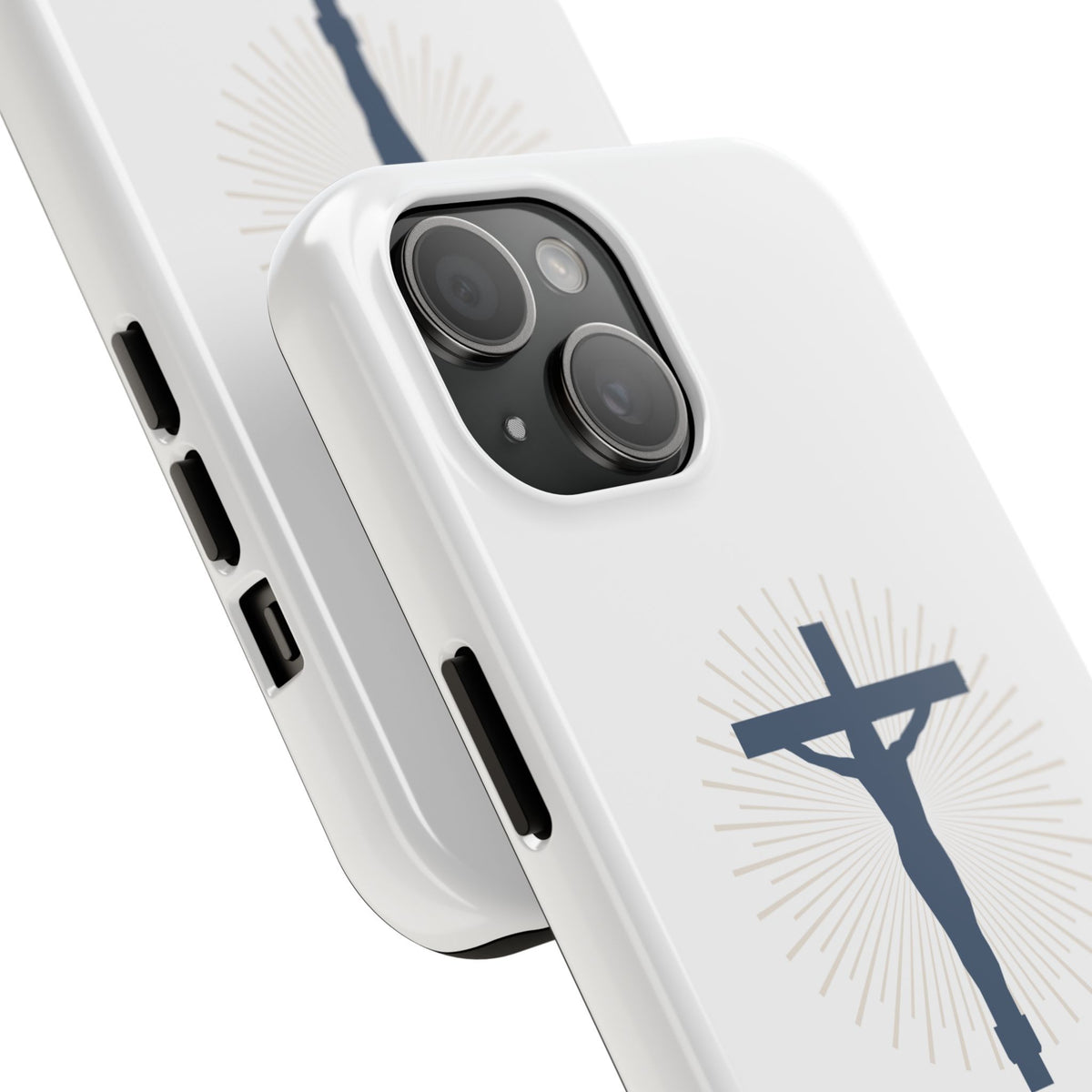 He Is Risen Phone Case — Christian Cross iPhone Case, Easter Faith Protector