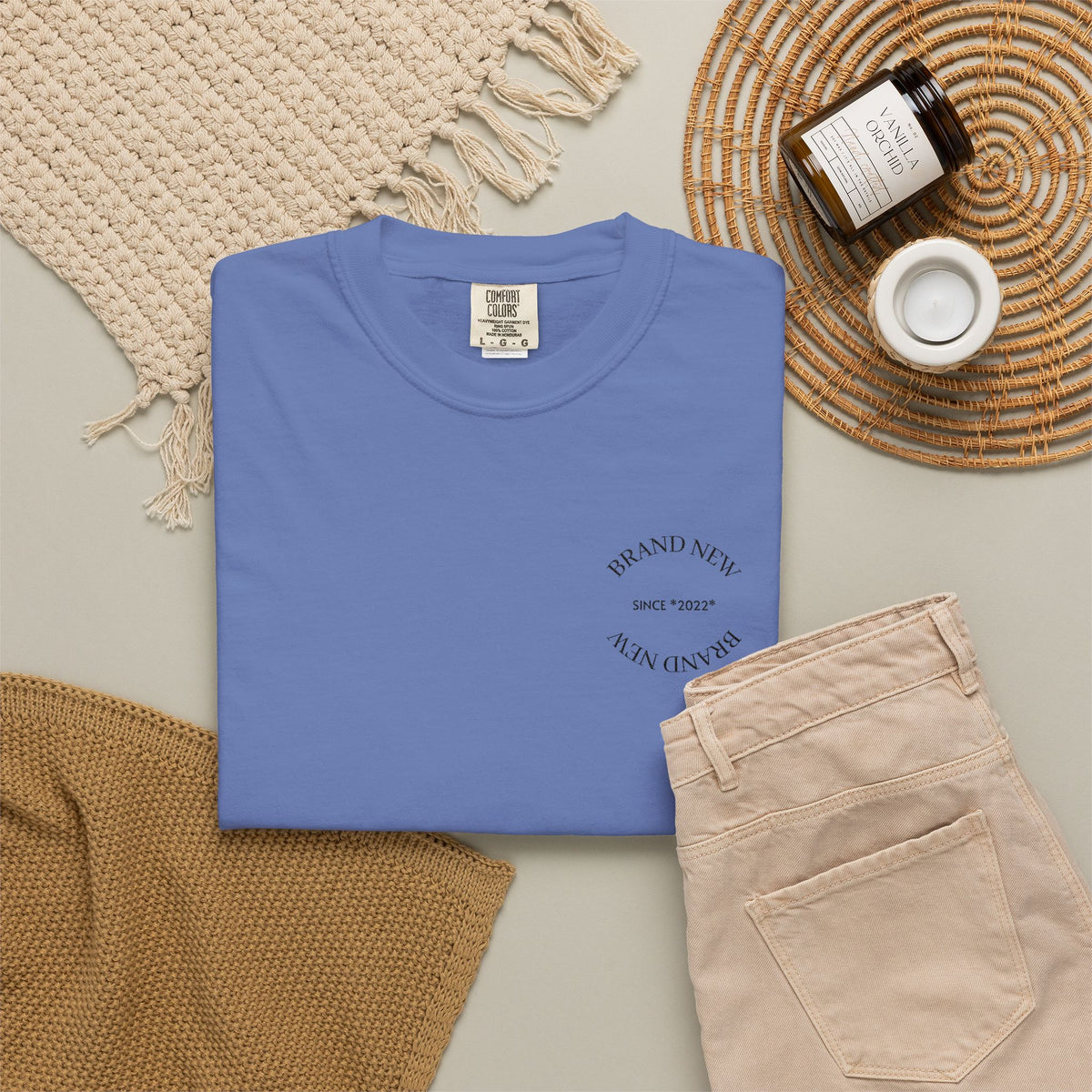 Brand New Garment-Dyed T-Shirt
