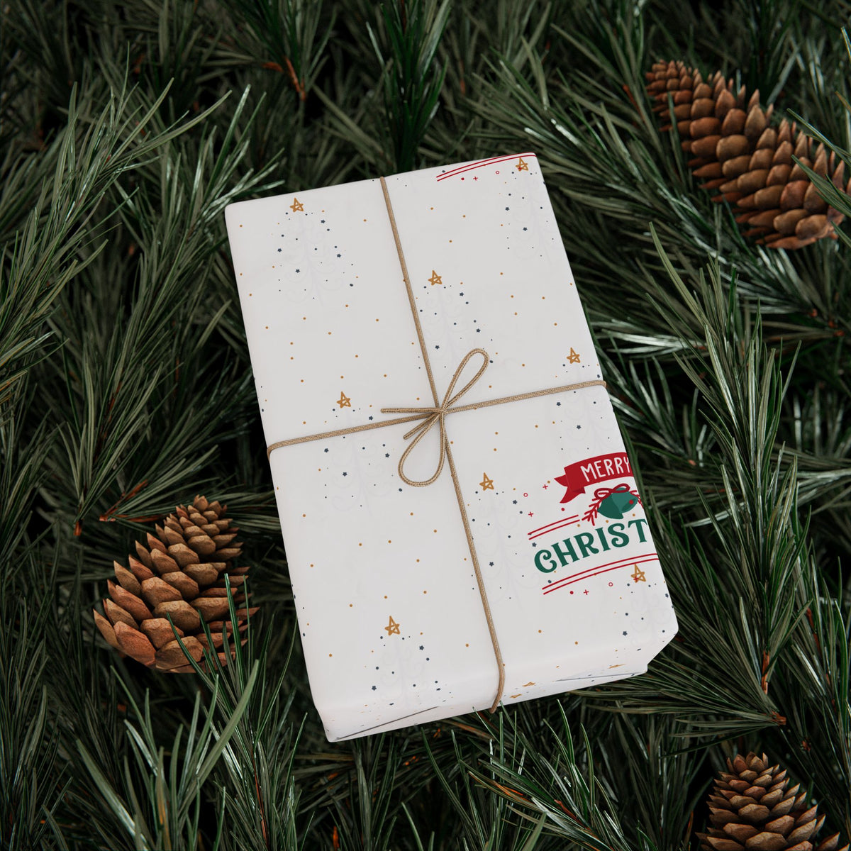 Christmas Santa Sack Wrapping Paper – Festive Red & Green Gift Wrap