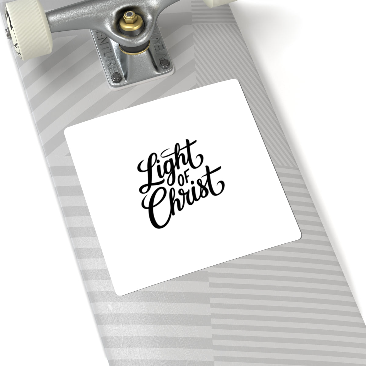 Light of Christ sticker Faith script decal