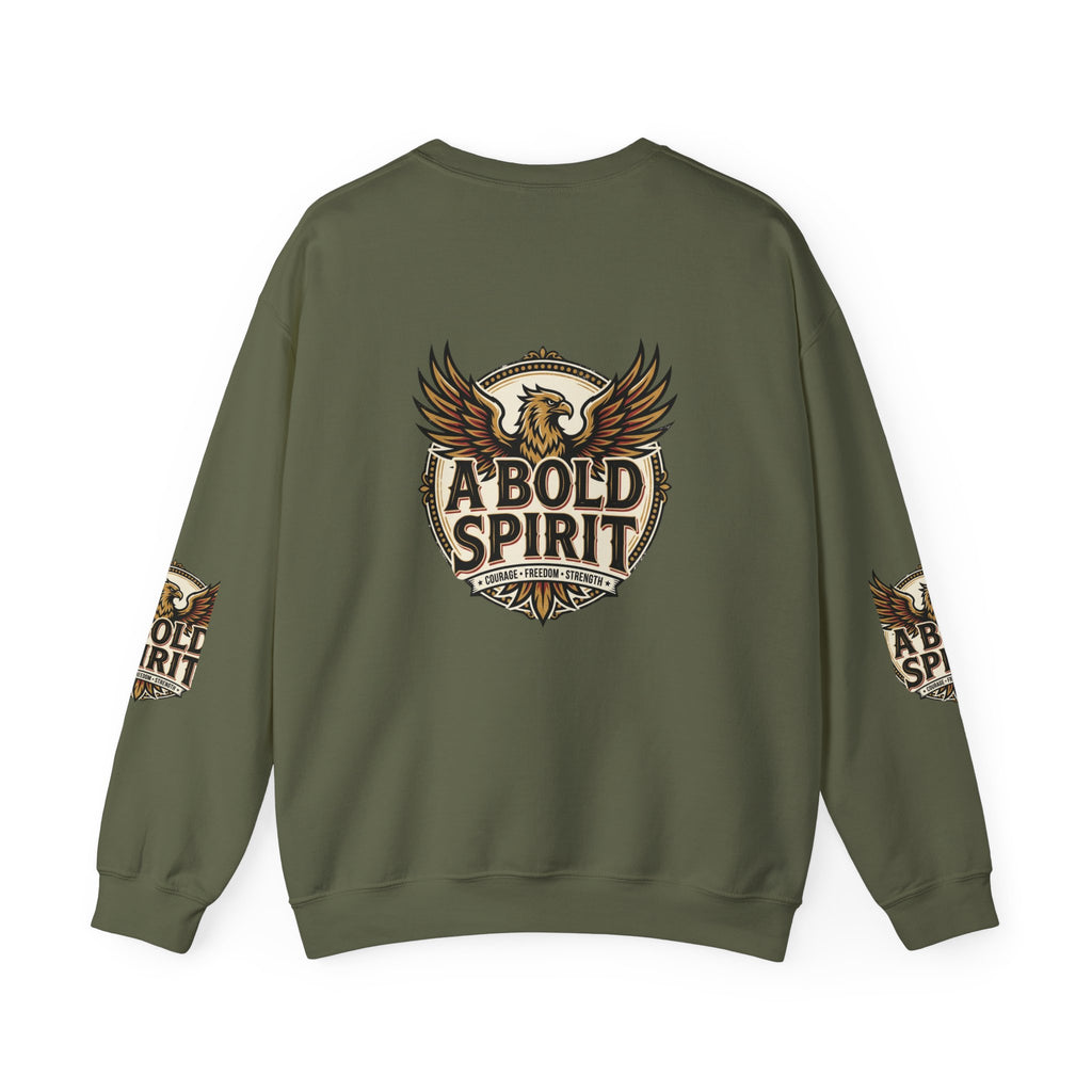 A Bold Spirit Crewneck Sweatshirt — Eagle Vintage Graphic Pullover