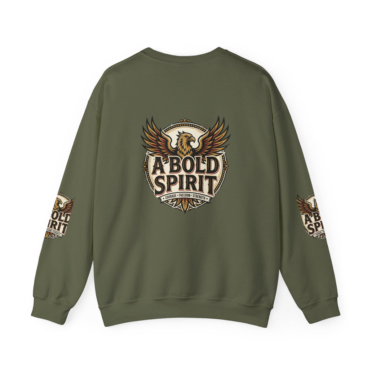 A Bold Spirit Crewneck Sweatshirt — Eagle Vintage Graphic Pullover