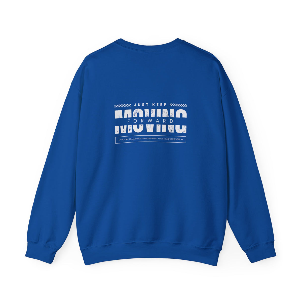 Cross Chest | Moving Forward Sweatshirt | Inspirational Christian Crewneck