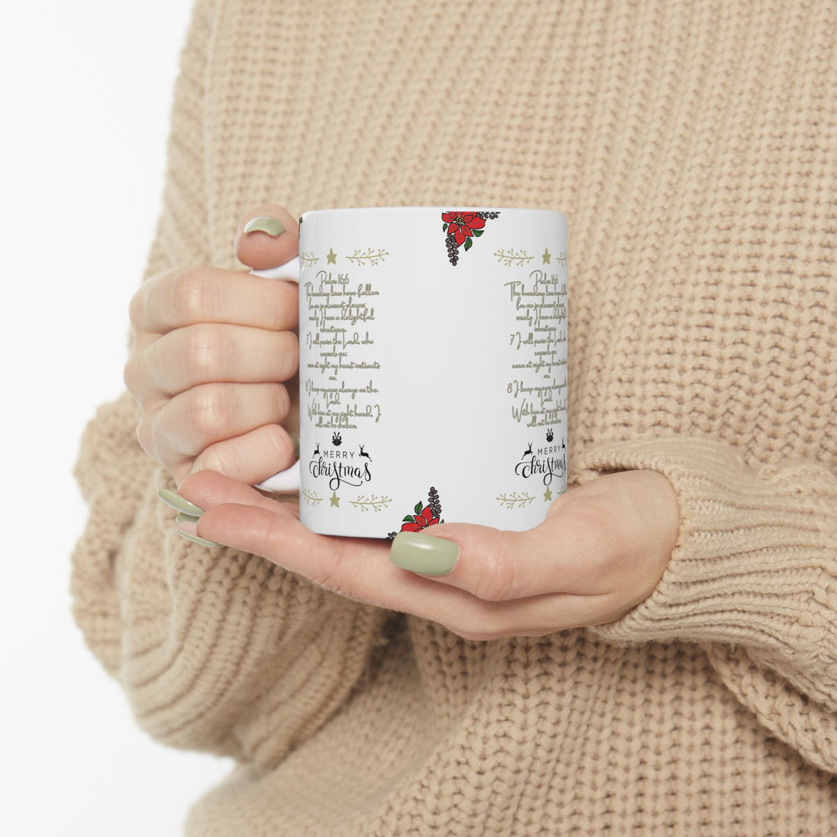 Christmas Psalms Ceramic Mug (11oz) — Merry Christmas Holiday Gift