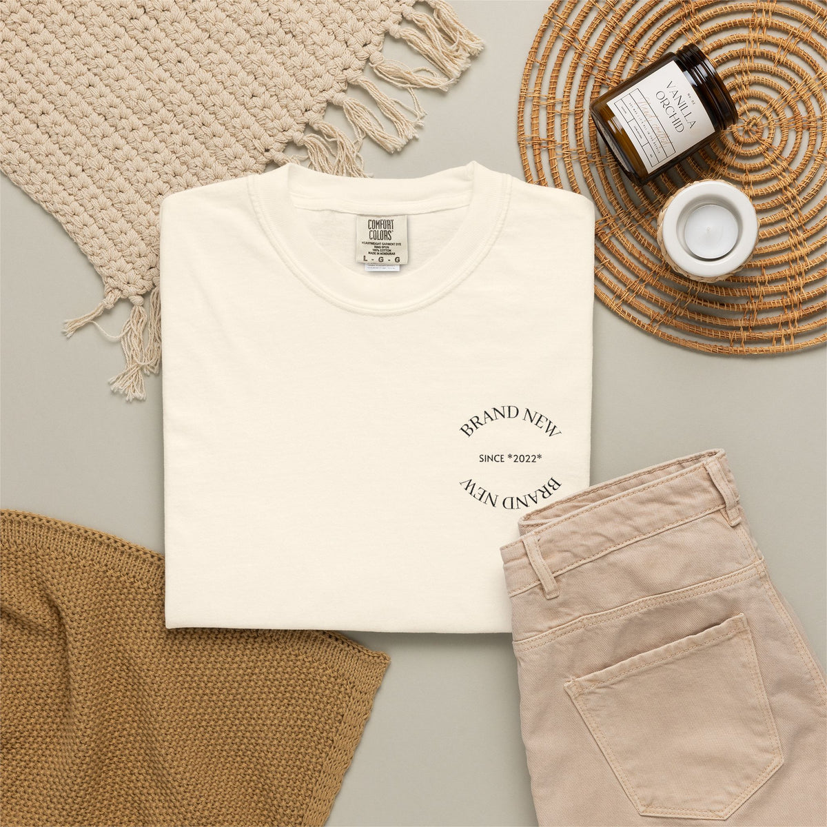 Brand New Garment-Dyed T-Shirt