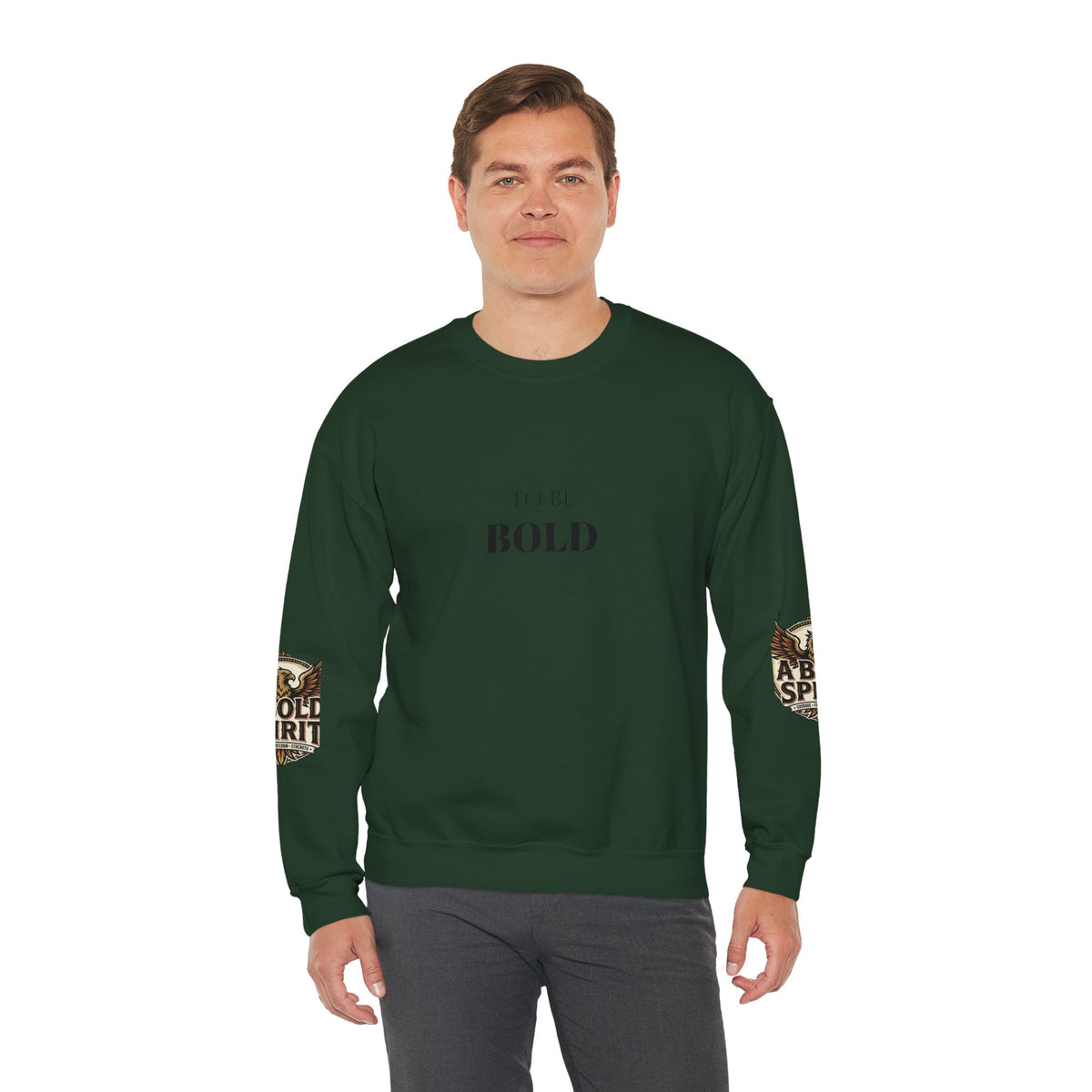 A Bold Spirit Crewneck Sweatshirt — Eagle Vintage Graphic Pullover