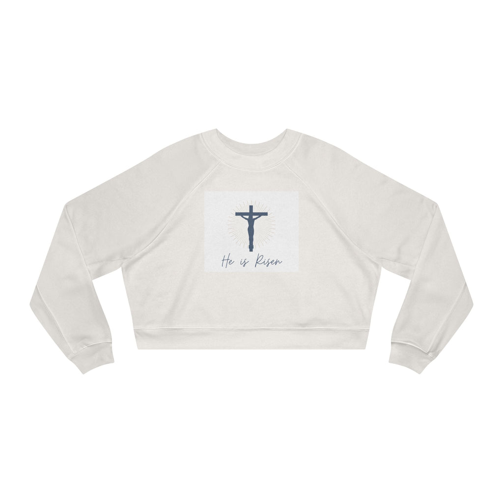 He Is Risen Cropped Pullover