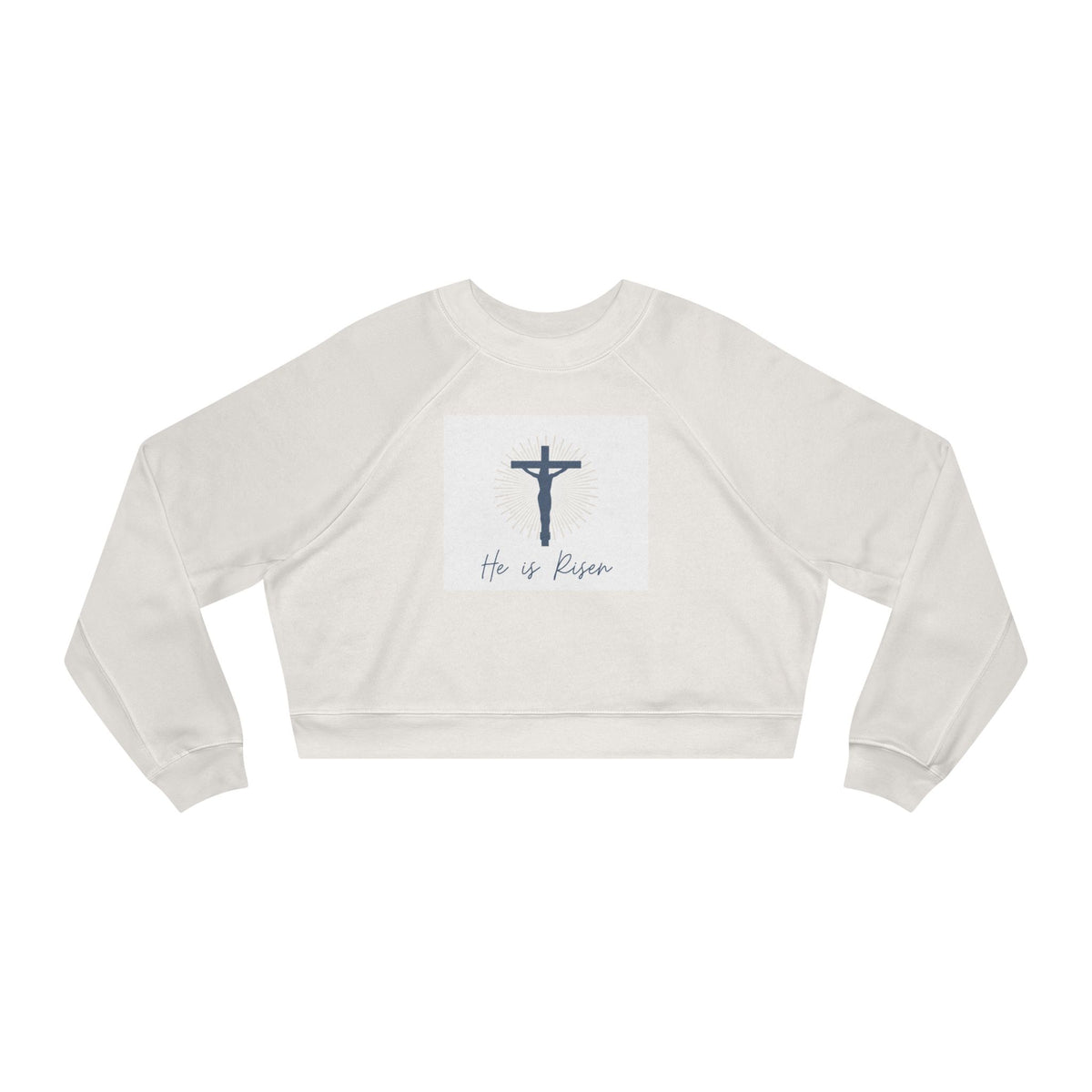 He Is Risen Cropped Pullover