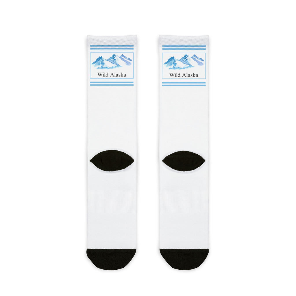 Wild Alaska Crew Cool Socks Sublimation Graphic Socks