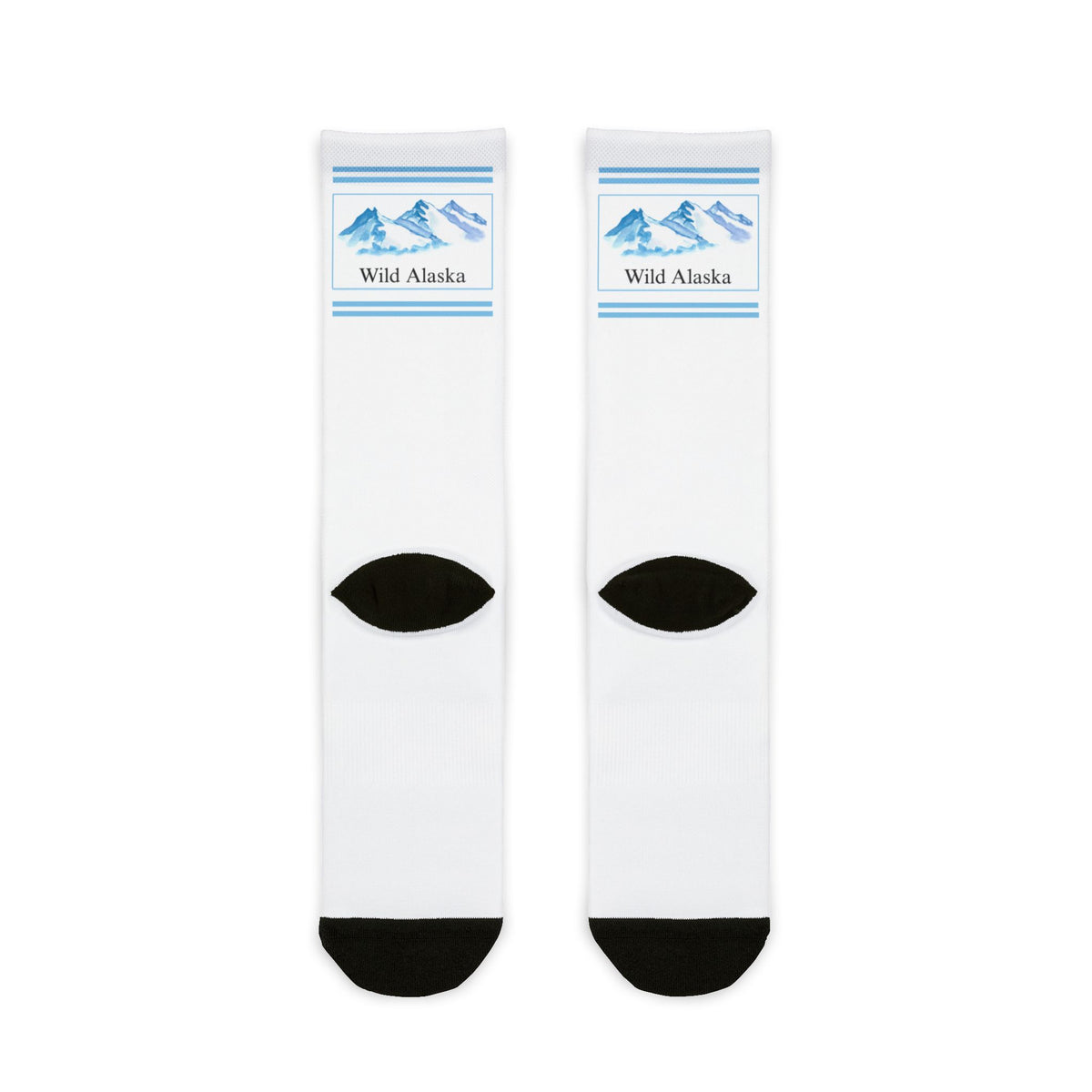 Wild Alaska Crew Cool Socks Sublimation Graphic Socks