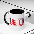 USA Flag Design Coffee Mug (11oz) Patriotic Stars Stripes