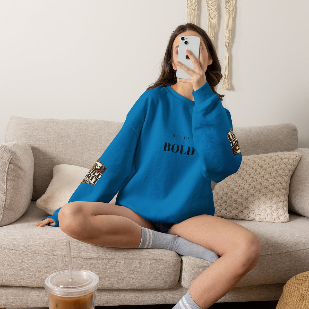 A Bold Spirit Crewneck Sweatshirt — Eagle Vintage Graphic Pullover