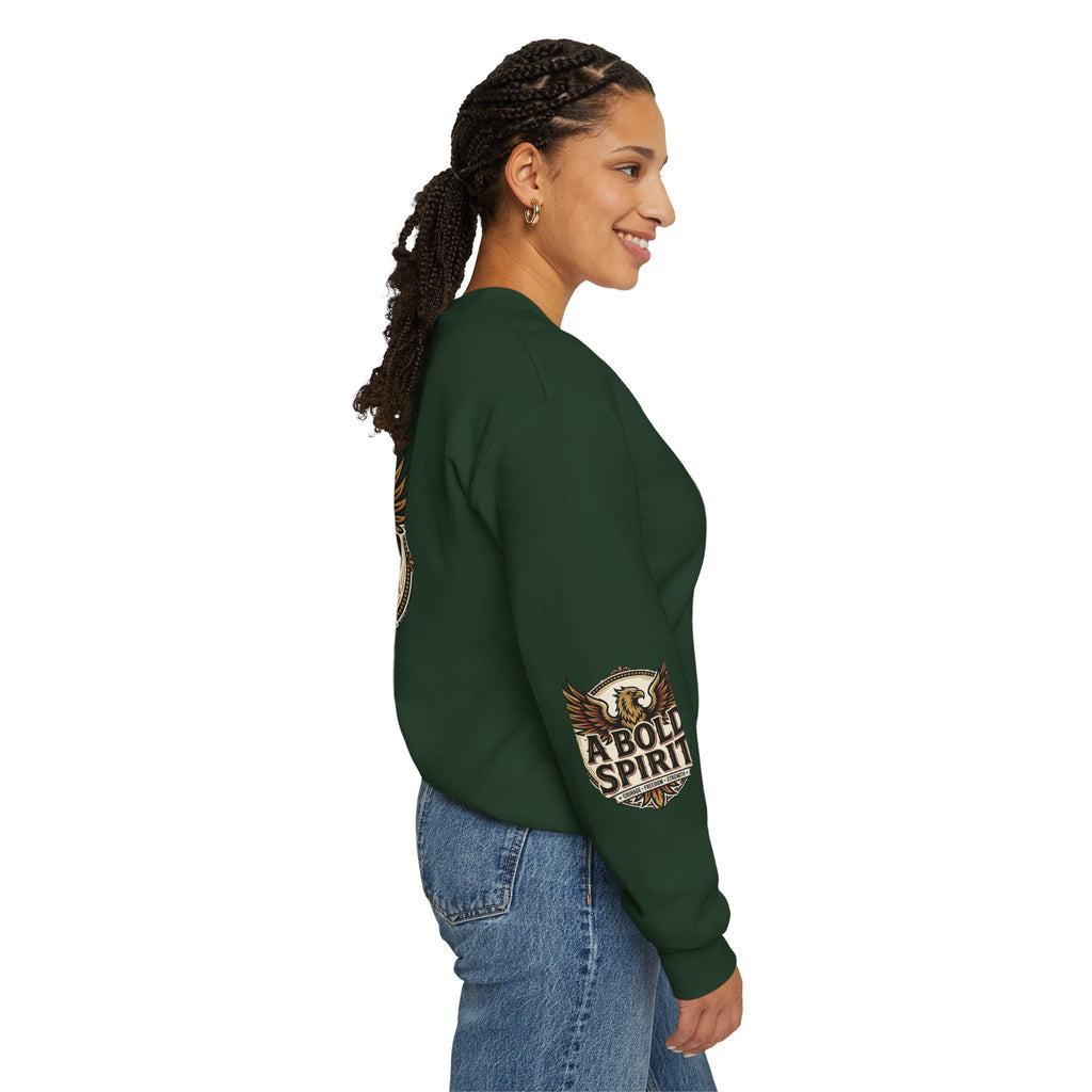 A Bold Spirit Crewneck Sweatshirt — Eagle Vintage Graphic Pullover