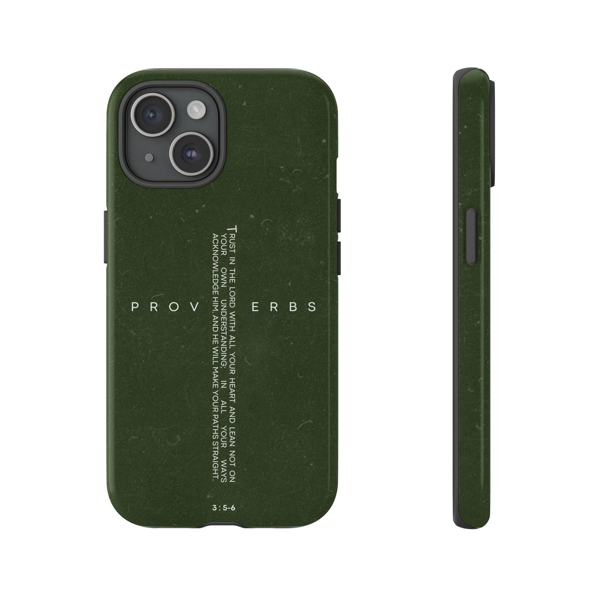 Proverbs Scripture Cross phone case Strong Tough Case