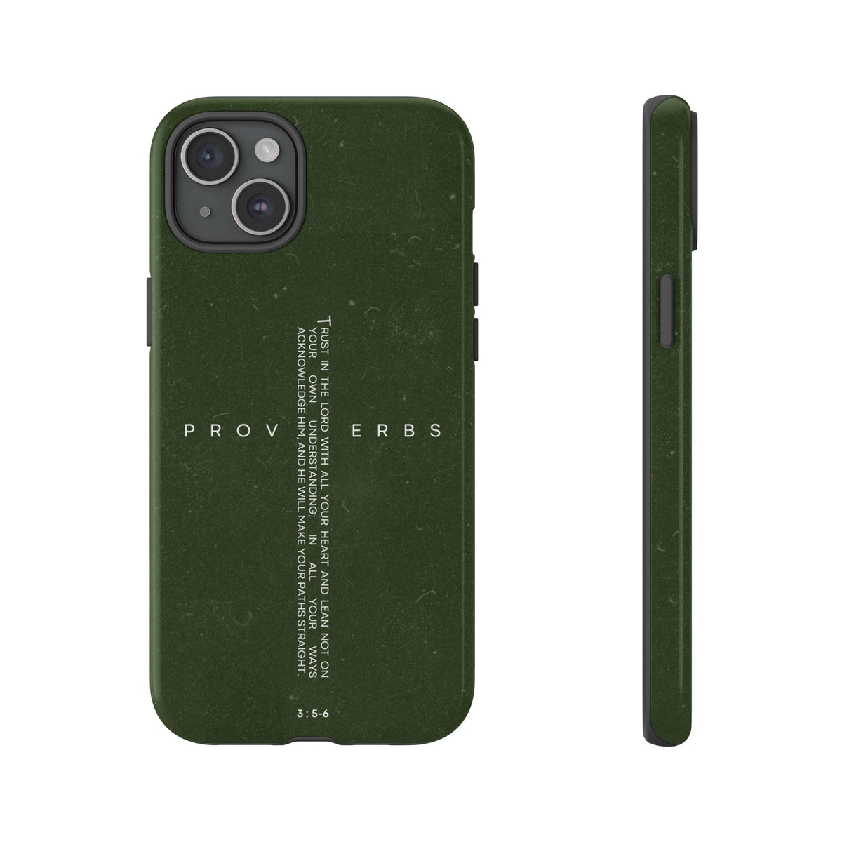 Proverbs Scripture Cross phone case Strong Tough Case