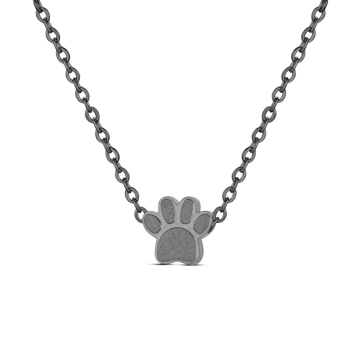Lovely Stainless Steel Paw Print Perfume Necklace