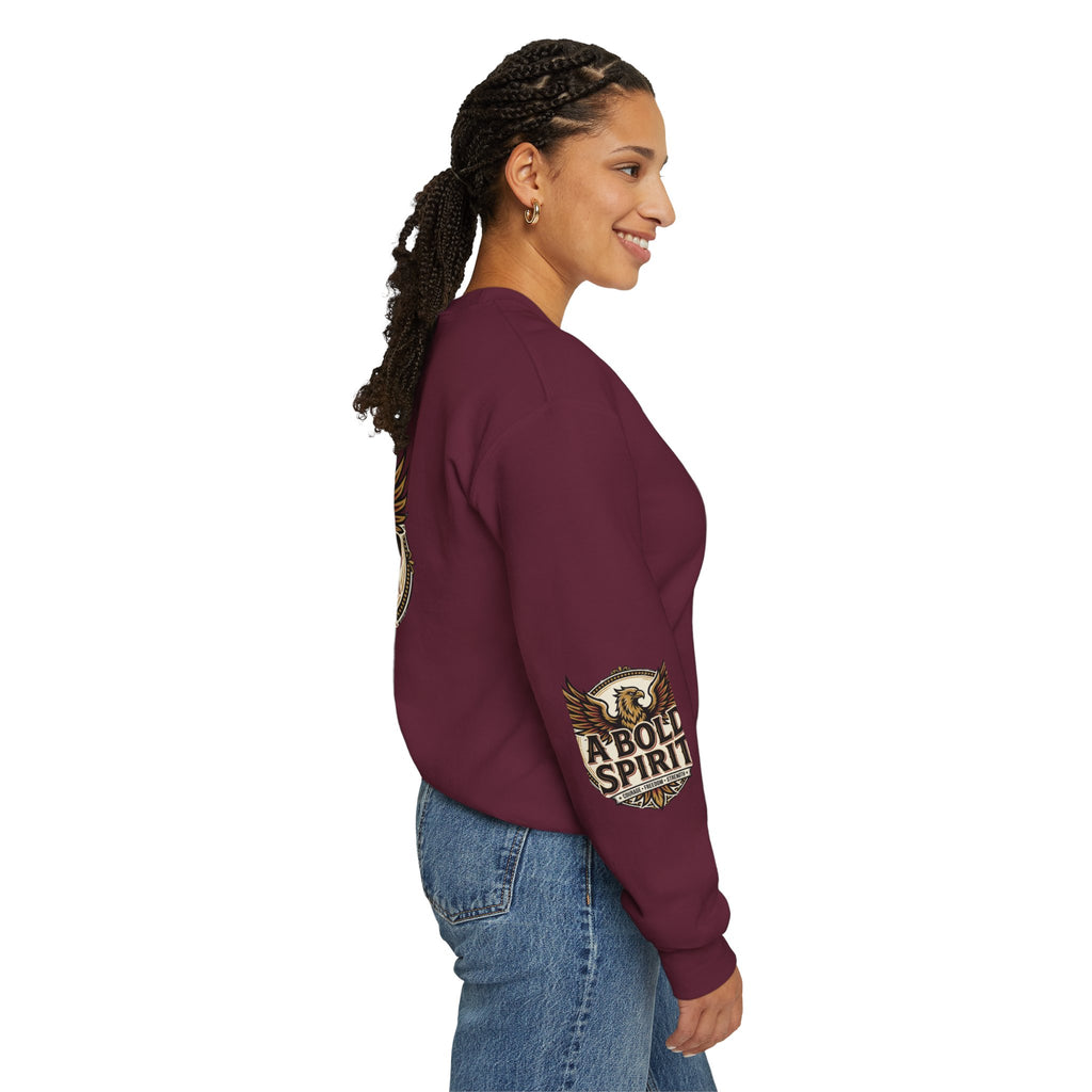 A Bold Spirit Crewneck Sweatshirt — Eagle Vintage Graphic Pullover