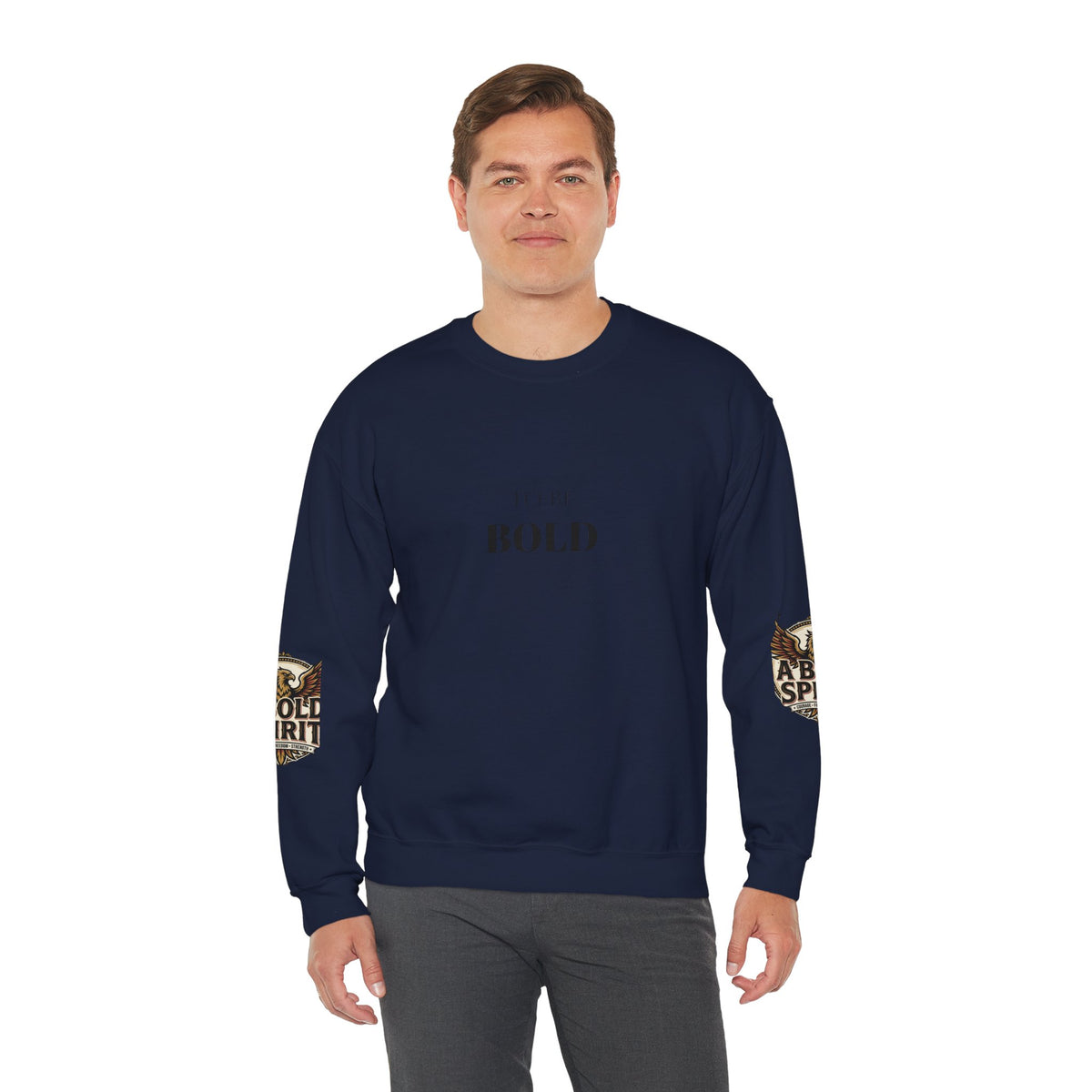 A Bold Spirit Crewneck Sweatshirt — Eagle Vintage Graphic Pullover