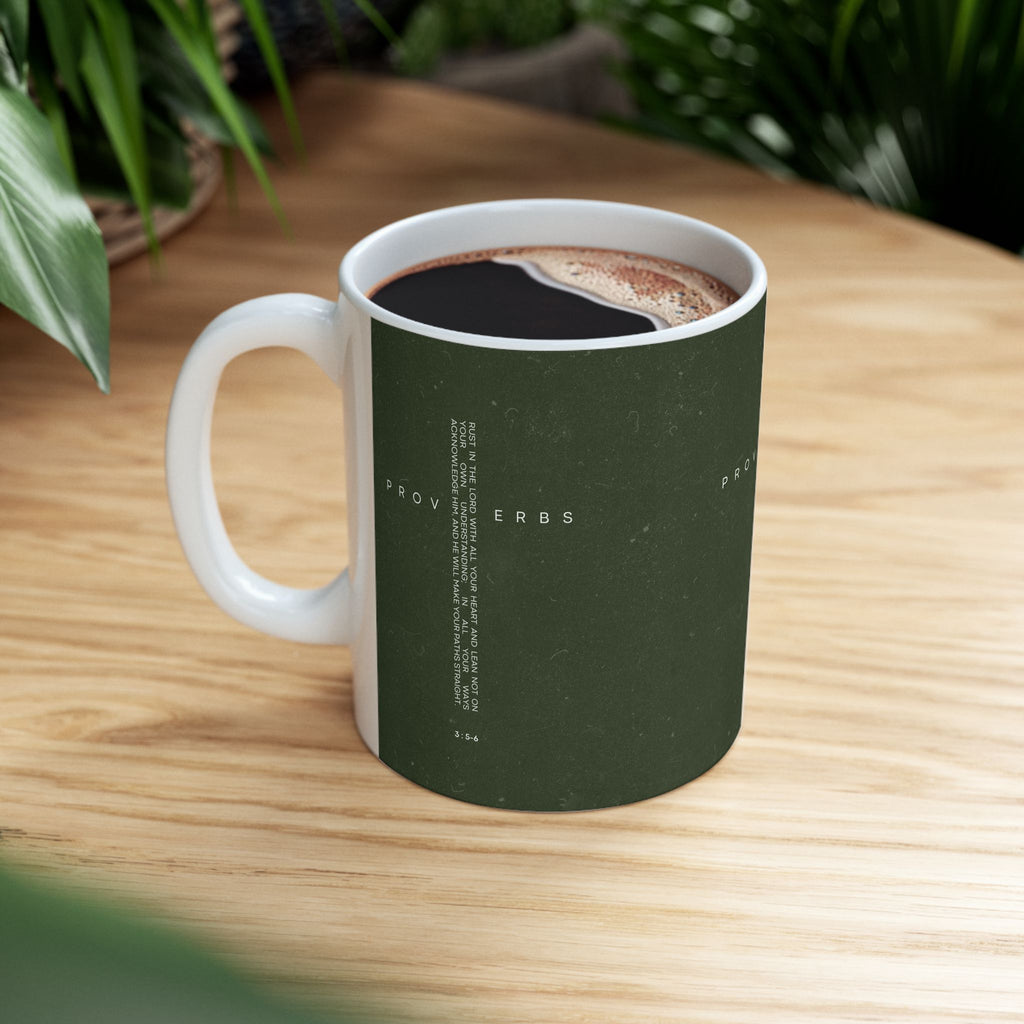 Proverbs Ceramic Mug Bible Verse Coffee Cup (11oz)