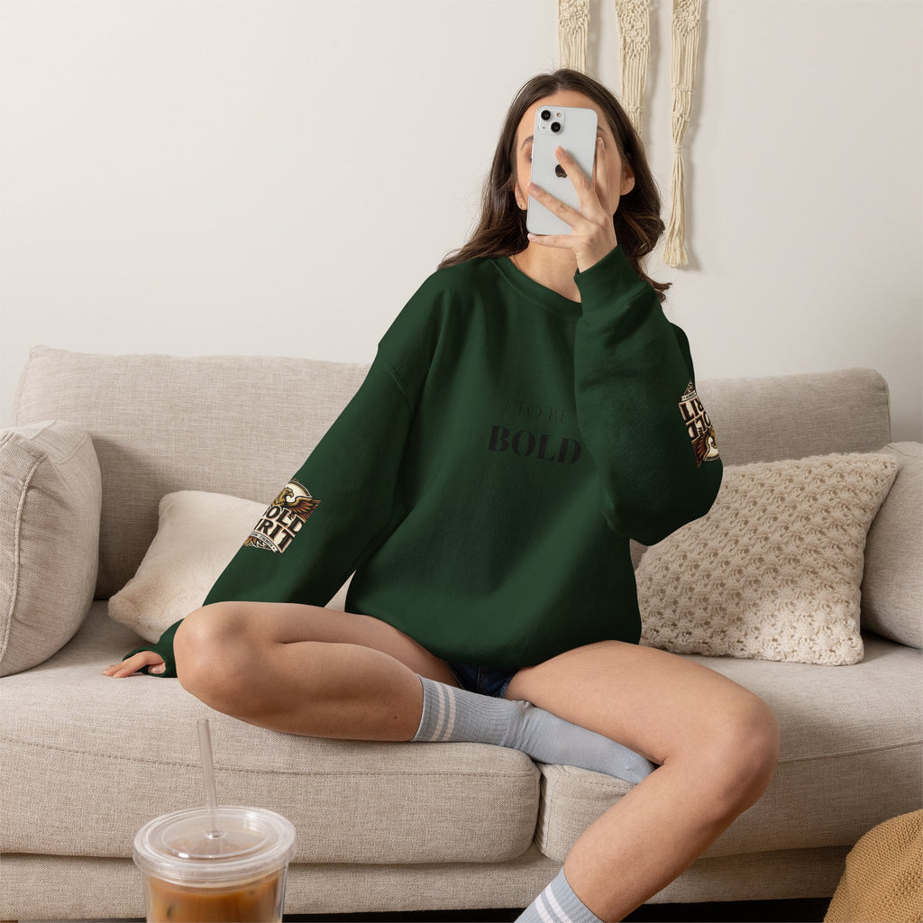 A Bold Spirit Crewneck Sweatshirt — Eagle Vintage Graphic Pullover