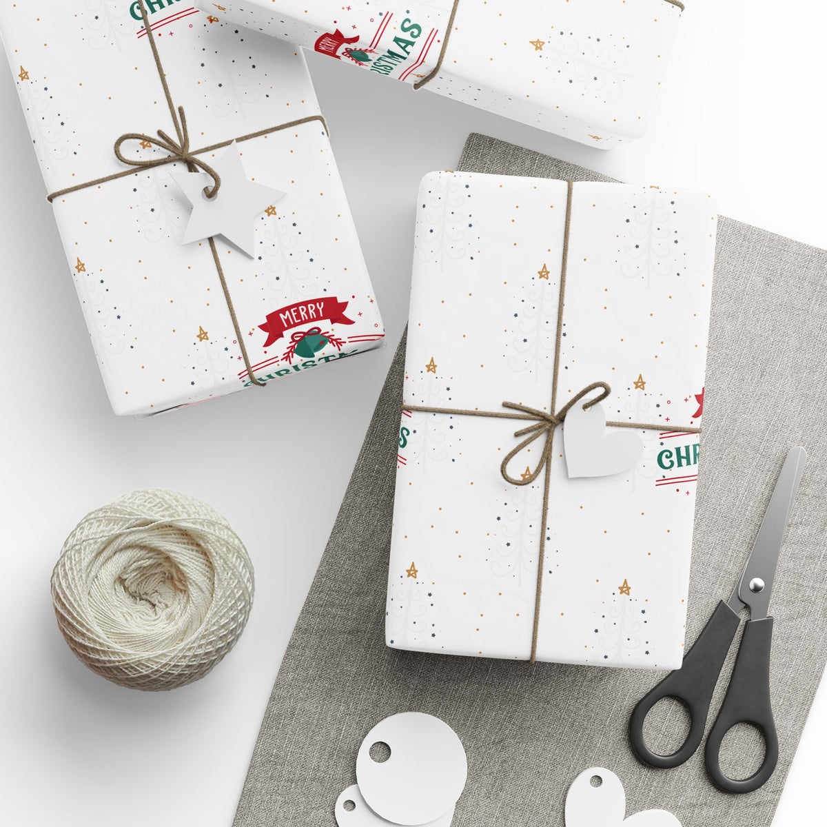 Christmas Santa Sack Wrapping Paper – Festive Red & Green Gift Wrap