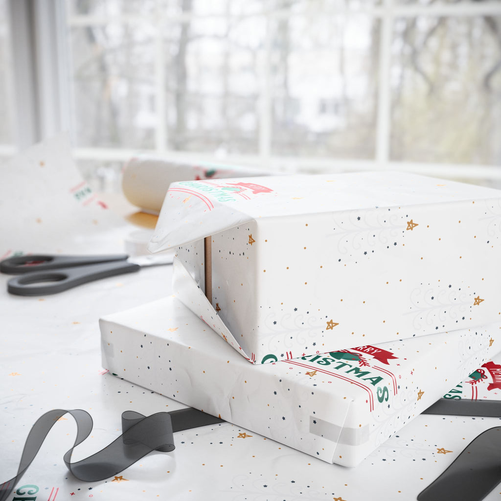 Christmas Santa Sack Wrapping Paper – Festive Red & Green Gift Wrap