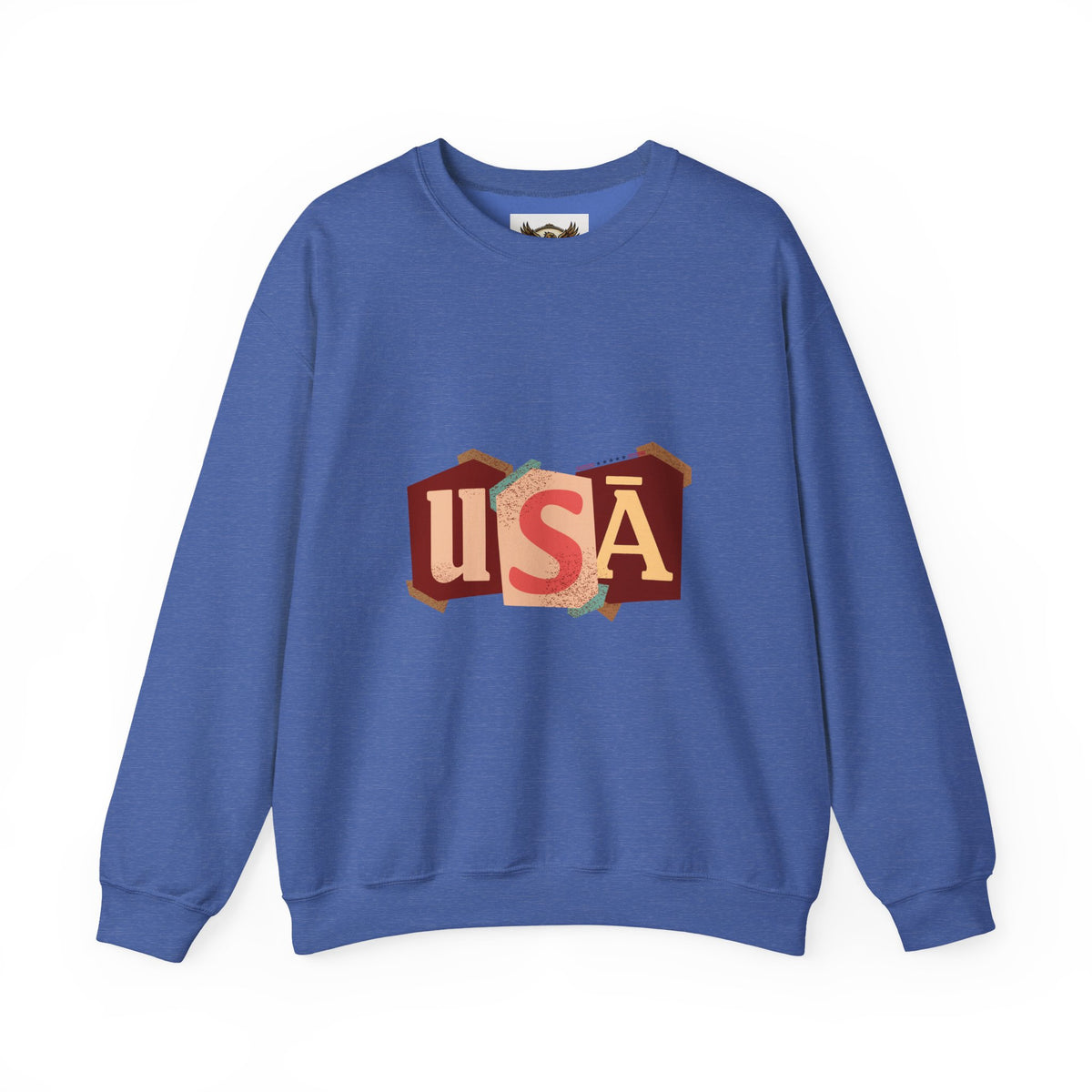 USA Graphic Crewneck Sweatshirt Patriotic Design