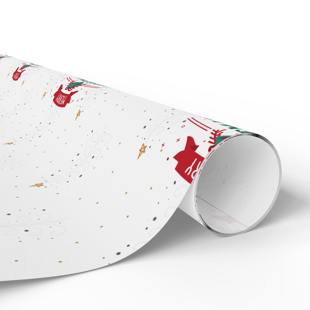 Christmas Santa Sack Wrapping Paper – Festive Red & Green Gift Wrap