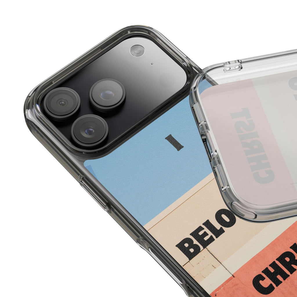 I Belong to Christ phone case | Clear Impact-Resistant Case