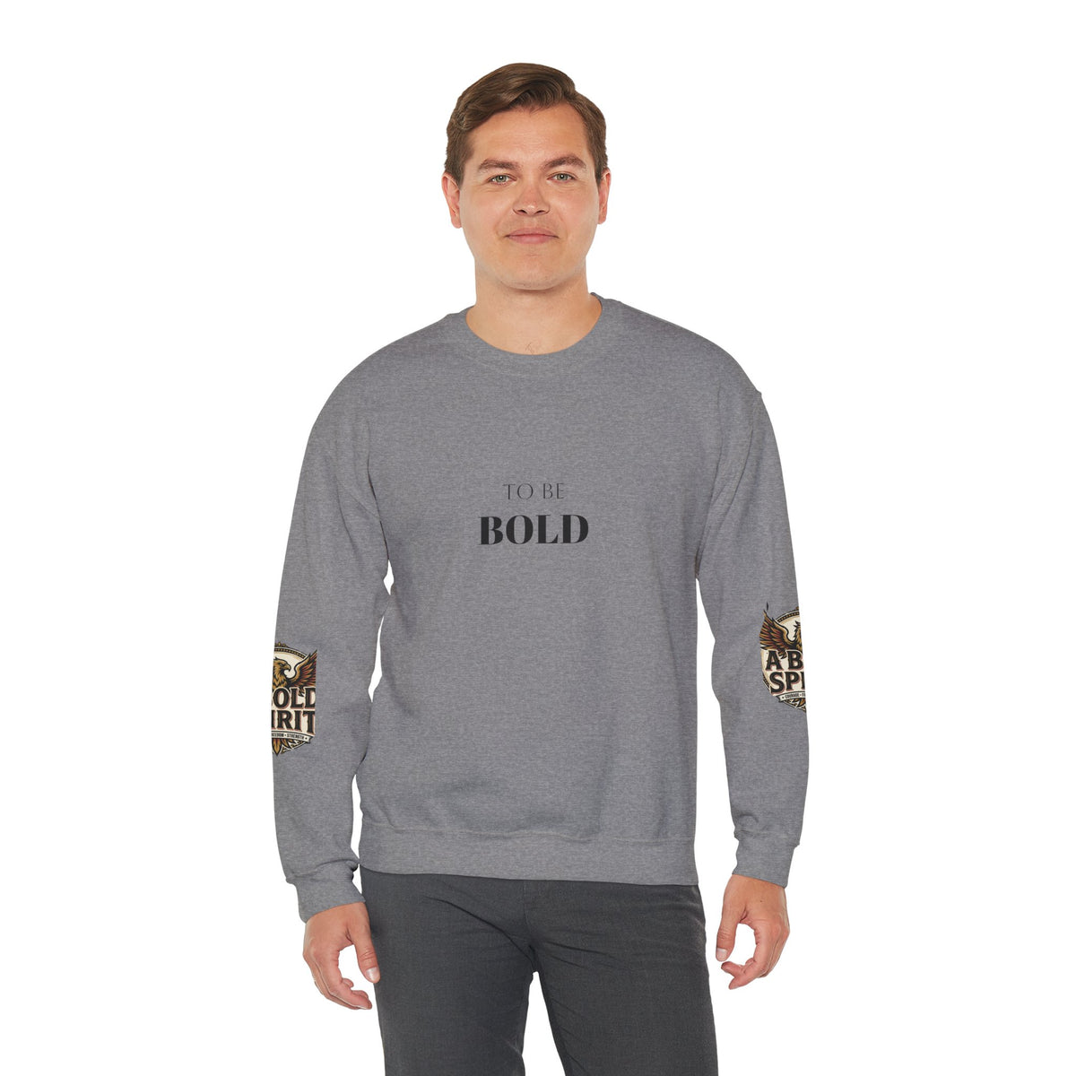 A Bold Spirit Crewneck Sweatshirt — Eagle Vintage Graphic Pullover