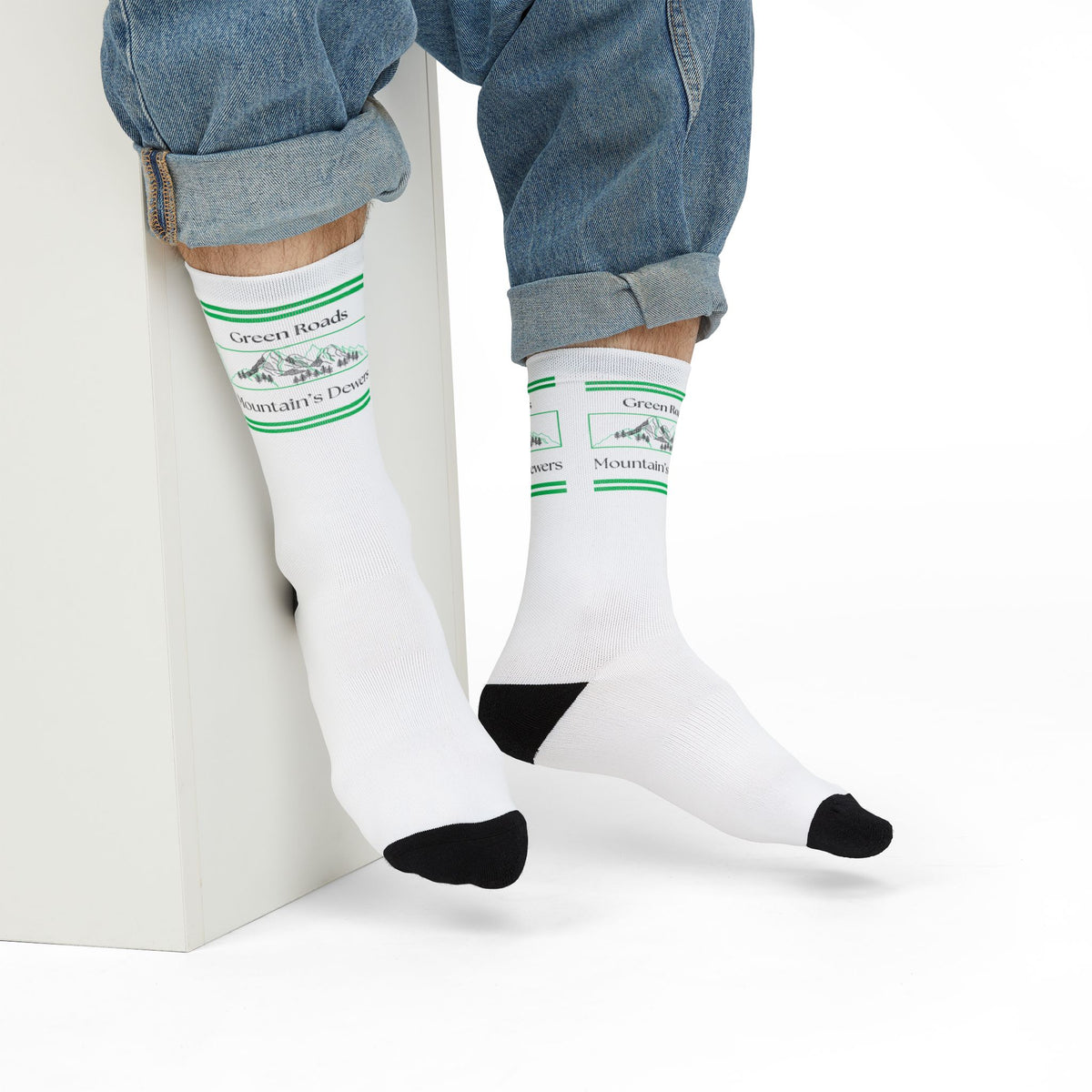 Mountain Dewers Crew Socks Custom Sublimation Personalized Socks