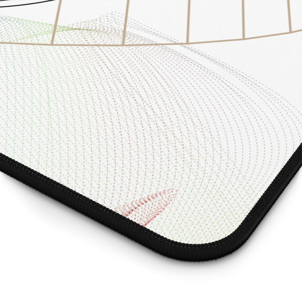 Minimalist Wireframe Desk Mat — Abstract Geometric Mouse Pad for Office & Home