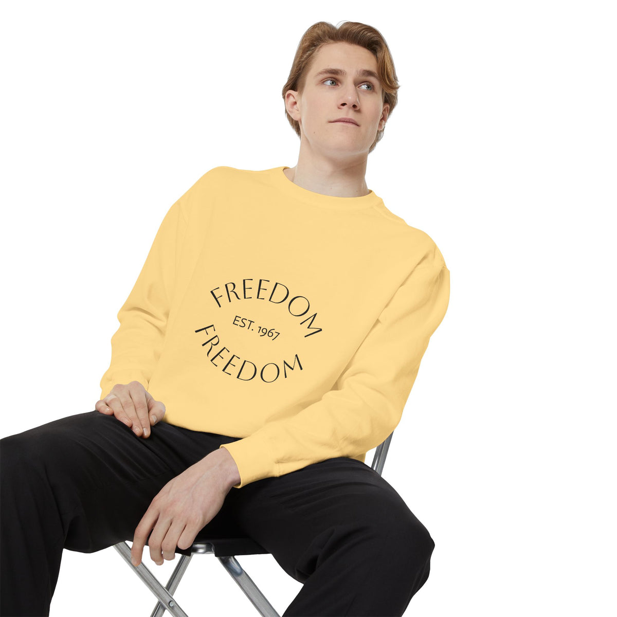 Freedom EST. 1967 Garment-Dyed Sweatshirt