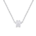 Lovely Stainless Steel Paw Print Perfume Necklace