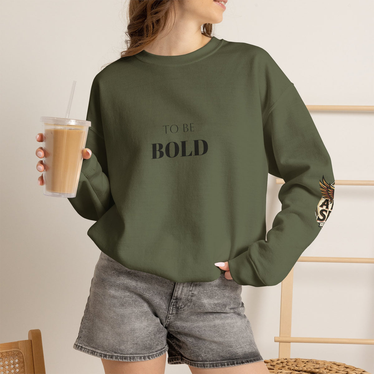 A Bold Spirit Crewneck Sweatshirt — Eagle Vintage Graphic Pullover
