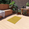 Elegant Crescent Confetti Outdoor Rug — Weatherproof Patio Doormat