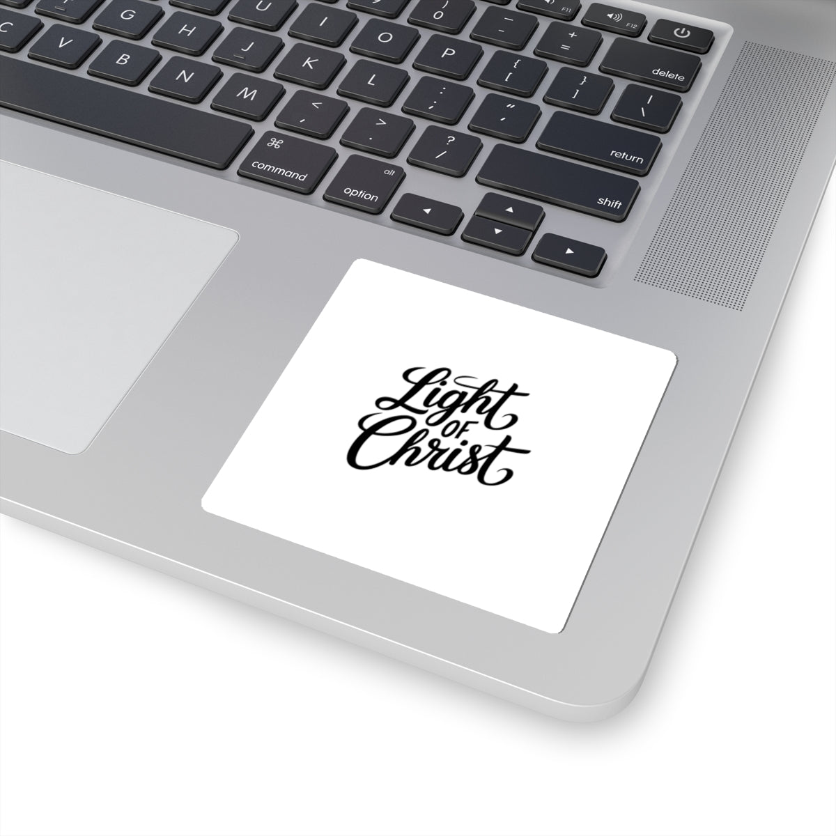 Light of Christ sticker Faith script decal