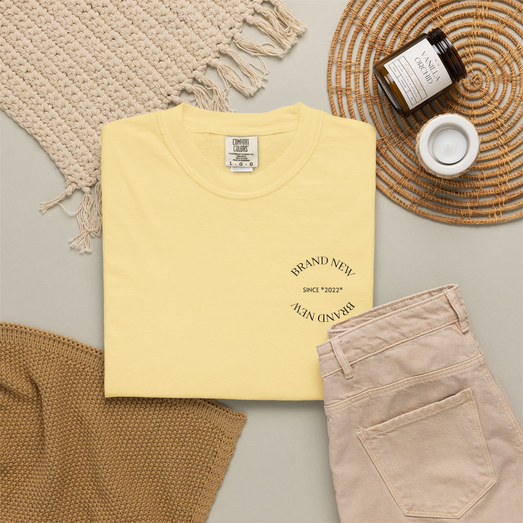 Brand New Garment-Dyed T-Shirt