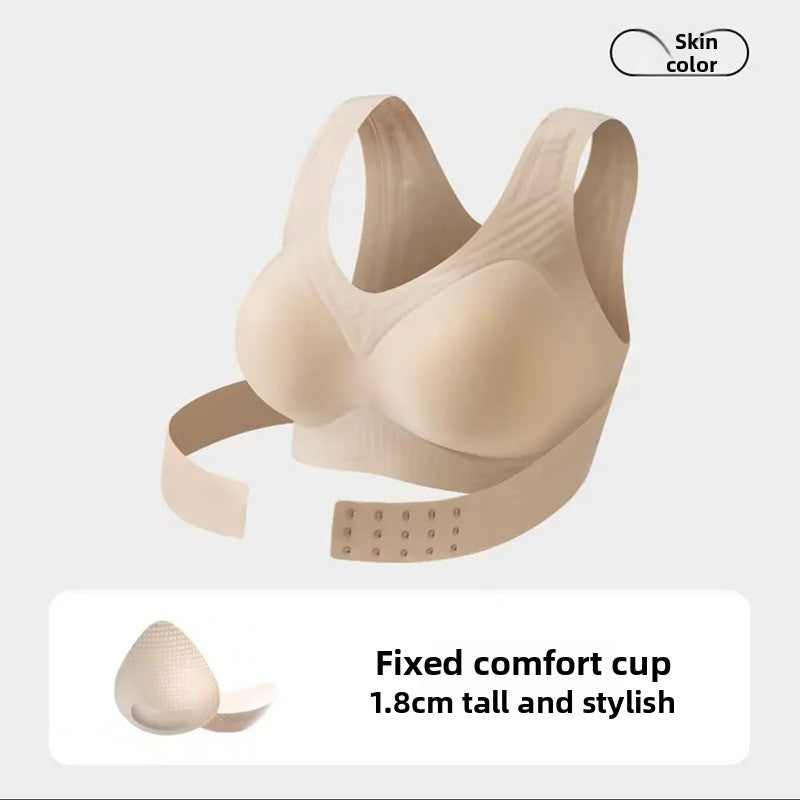Exercise bra for shaping and enhancing the back and front appearance