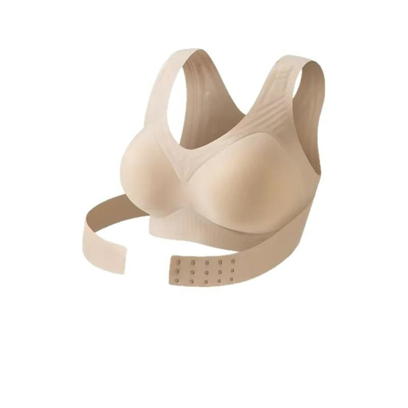 Exercise bra for shaping and enhancing the back and front appearance